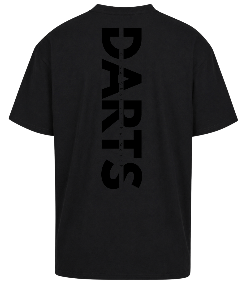 GAME SHOT IN THE MATCH GRAFFITI PREMIUM OVERSIZED SHIRT SCHWARZ