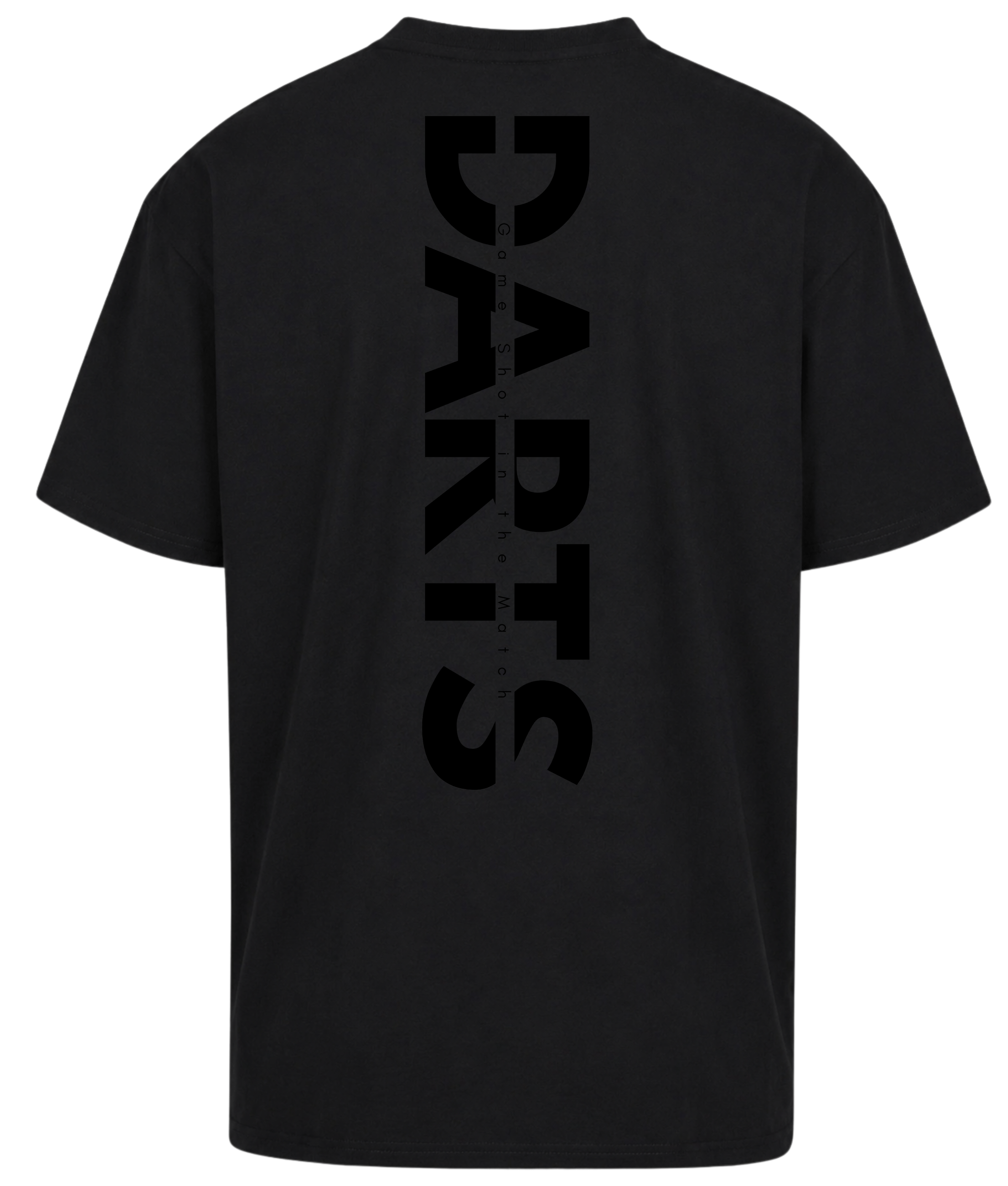 GAME SHOT IN THE MATCH GRAFFITI PREMIUM OVERSIZED SHIRT SCHWARZ
