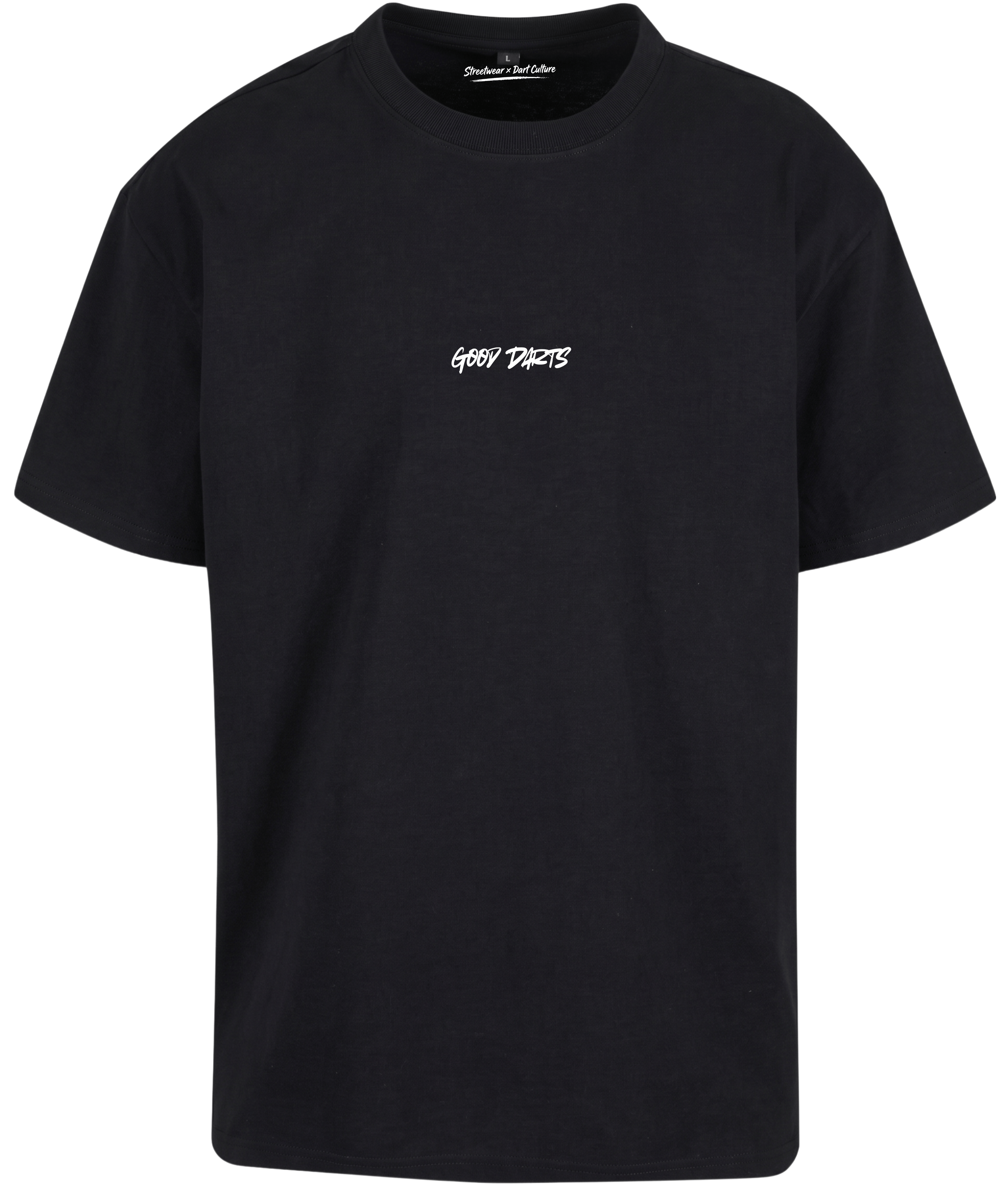 GOOD DARTS GRAFFITI BRUST PRINT PREMIUM OVERSIZED SHIRT
