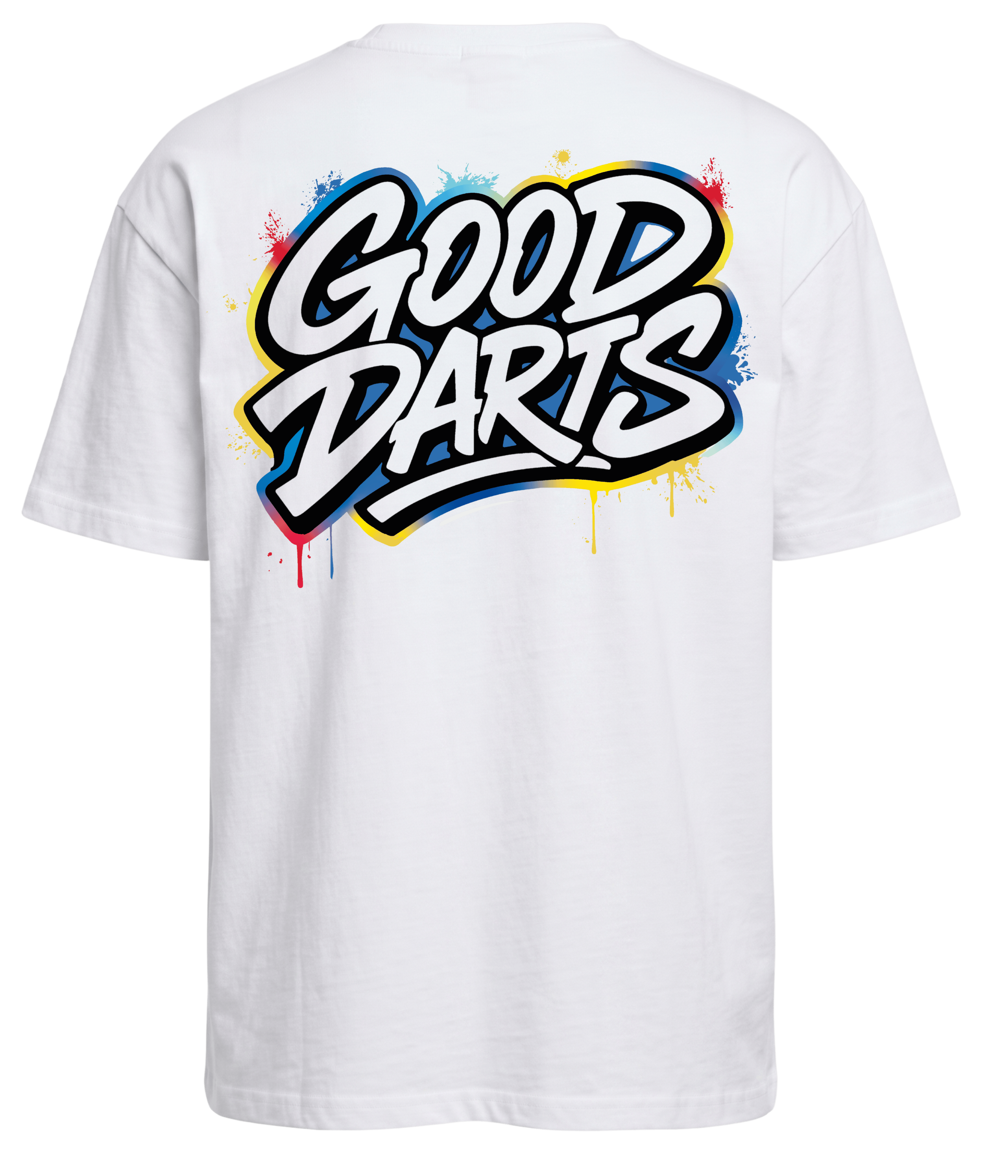 GOOD DARTS PREMIUM OVERSIZED SHIRT WEIß