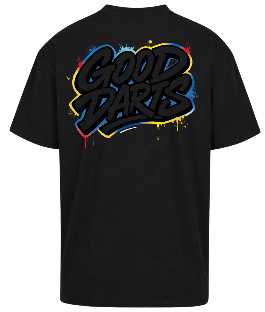 GOOD DARTS GRAFFITI BACKPRINT PREMIUM OVERSIZED SHIRT