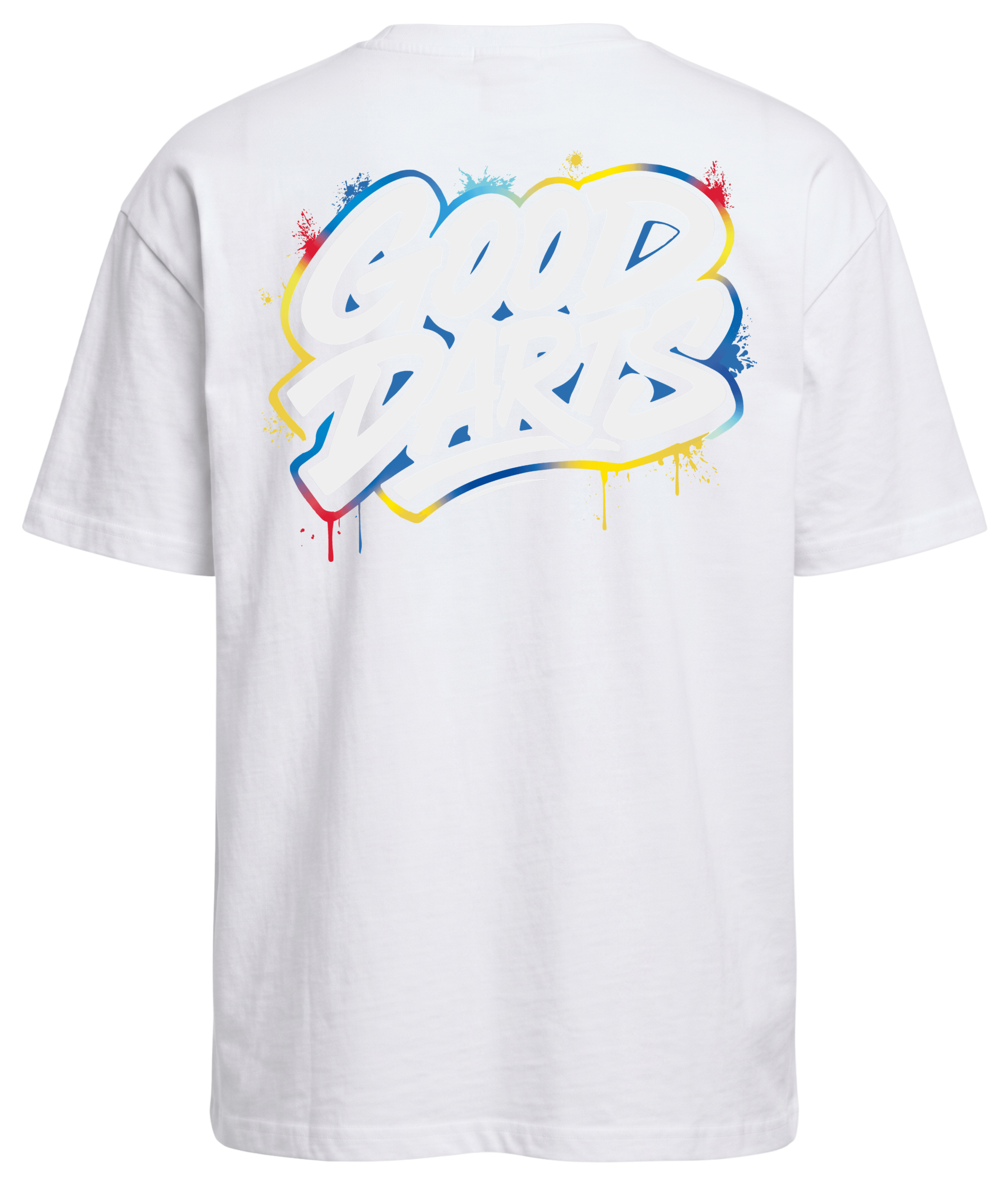 GOOD DARTS PREMIUM OVERSIZED SHIRT WEIß