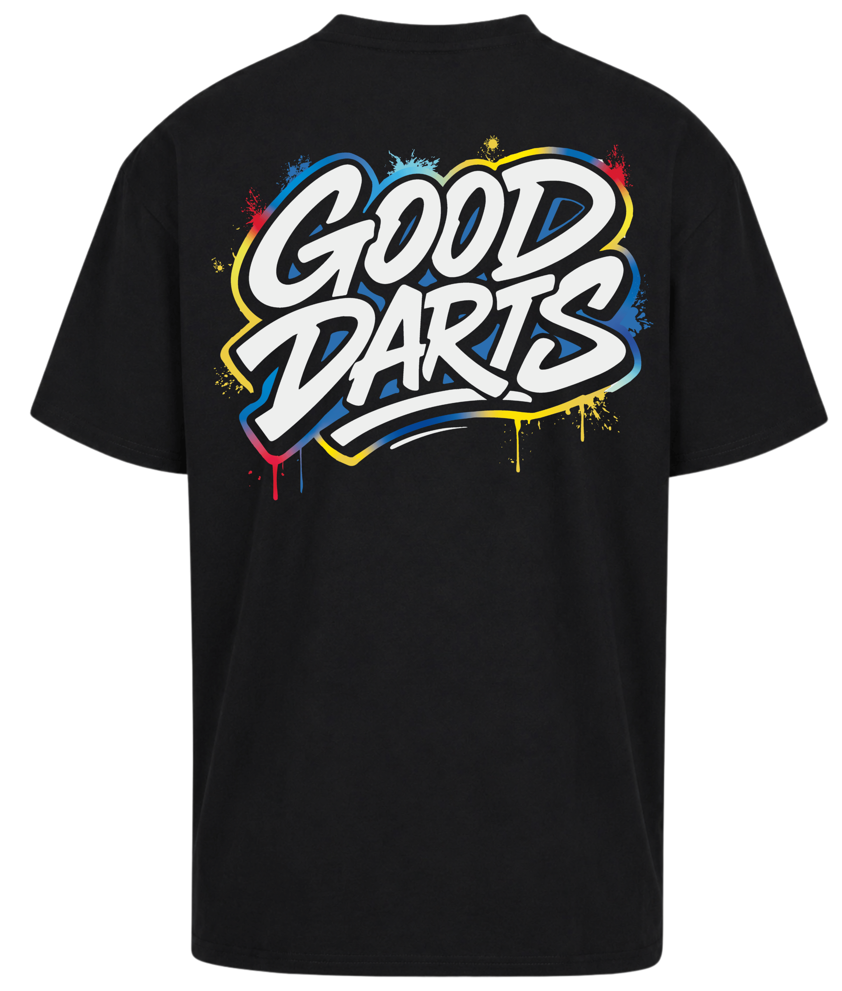 GOOD DARTS GRAFFITI BACKPRINT PREMIUM OVERSIZED SHIRT